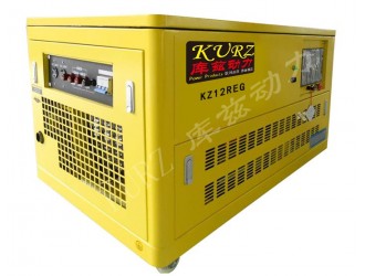 成都12KW静音汽油发电机组KZ12REG  ​