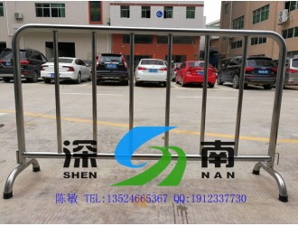 上海地铁不绣钢护栏 活动隔离栏 不绣钢移动护栏厂家