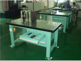 复合板桌面钳工工作桌 模具车间重型工作桌组装型检修工作桌热销