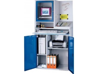标准电脑柜工业电脑柜电脑展示柜高档电脑管理柜钢板电脑柜