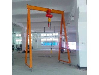 深圳厂家直销1吨手动龙门吊|简易移动龙门架|起重龙门吊架