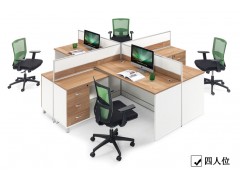 办公场所六人位办公屏风桌椅定制厂家，可上门量尺度！