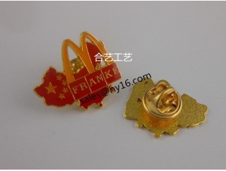 中国地图徽章，压铸徽章，锌合金镂空徽章