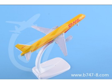 飞机模型波音B757郭豪DHL金属迷你纪念创意礼品航模摆件