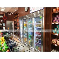 湖北超市双门饮料冷藏展示柜尺寸容量大小