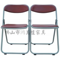 塑钢折叠椅，软包折叠椅，广东鸿美佳厂家批发供应