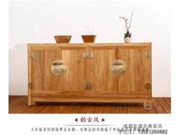 成都禅意新中式家具 成都榆木家具