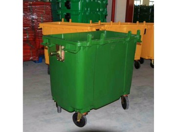 销售 660升市政环卫铁质垃圾桶 大容量垃圾箱
