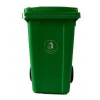 泰安工厂批发环卫垃圾桶塑料桶240升脚踏挂车垃圾分类用