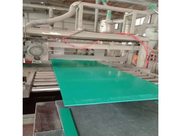 绿色PVC软板车间地面台面铺设胶垫板3mm5mmPVC塑料板