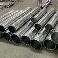 广州番禺定制排烟管道，白铁螺旋风管生产厂家
